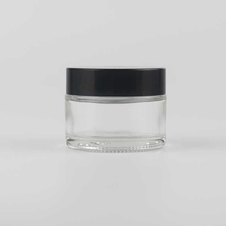 Wholesale Supply 30g Round Glass Skin Cream Cosmetic Jar Bottles