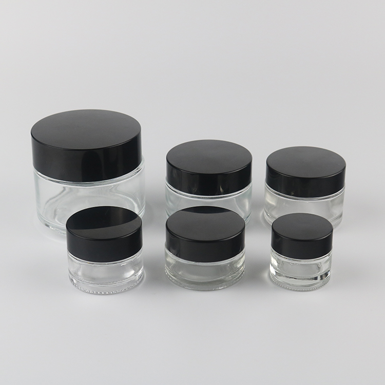 Wholesale Supply 30g Round Glass Skin Cream Cosmetic Jar Bottles