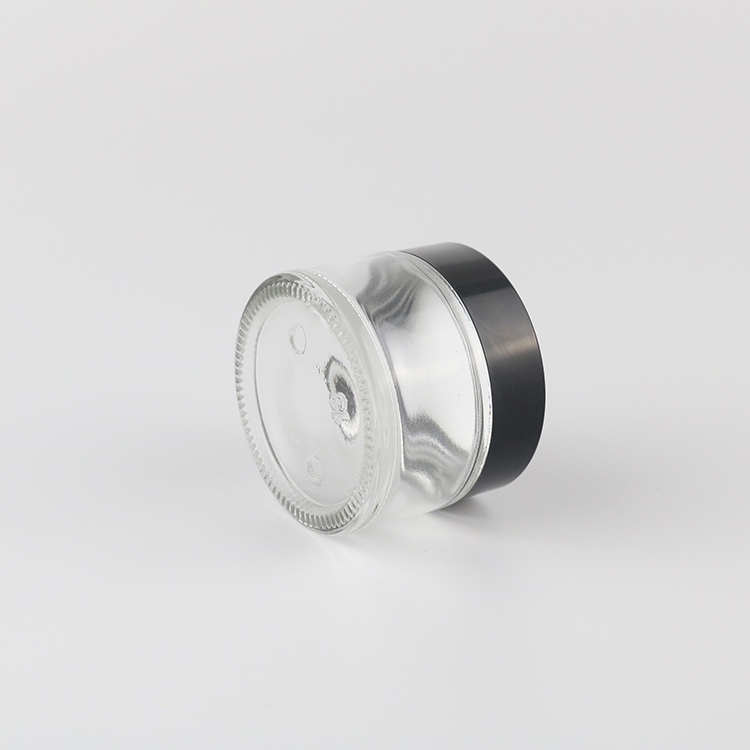 Wholesale Supply 30g Round Glass Skin Cream Cosmetic Jar Bottles