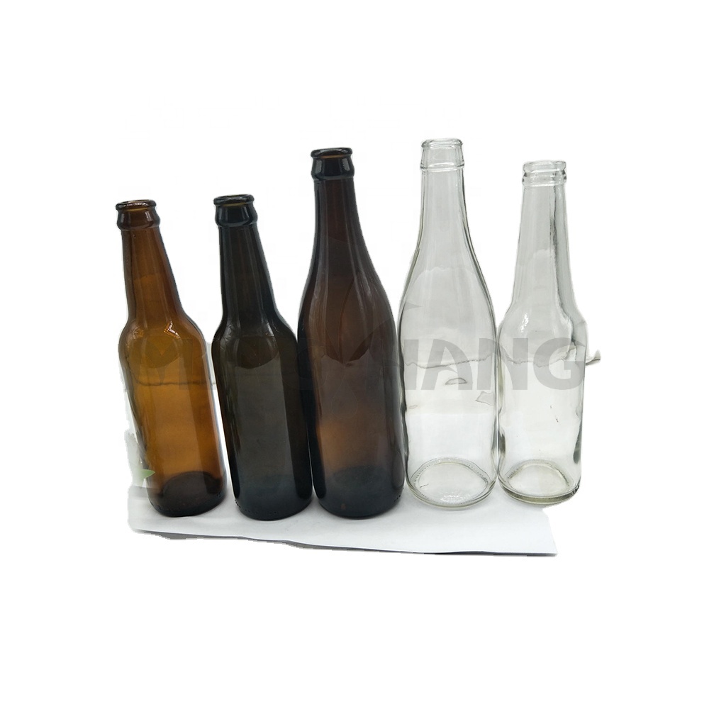 Wholesale Tequila Flask Eliquid Wine Bottle Empty Glass Beer Bottle Bouteille De Vin With Crown Cap