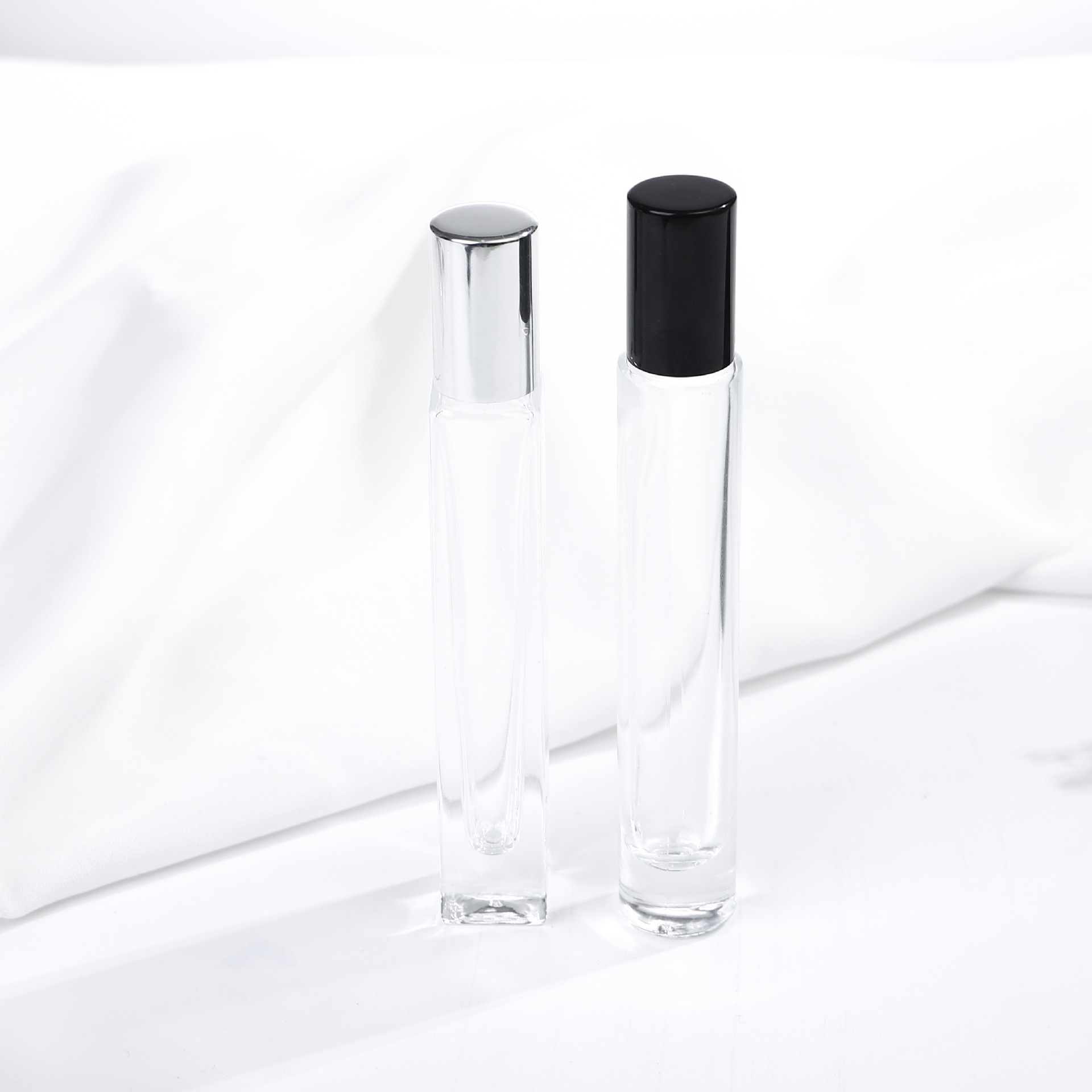 Wholesale Thick Bottom 10mll Perfume Glass Bottle Roller Essential Oil 10ml Glass Bottle With Stainless Roller Ball