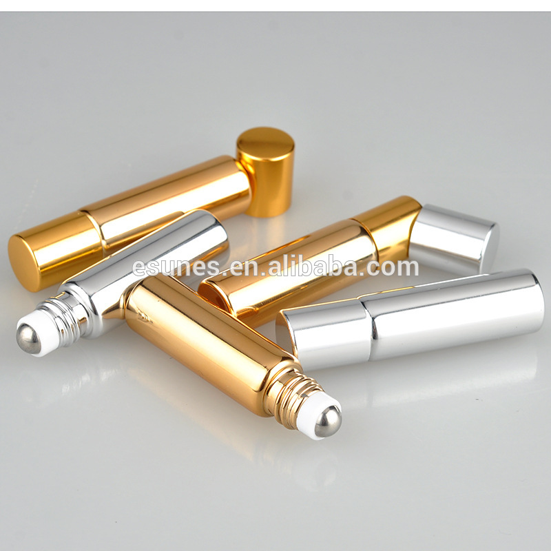 Wholesale Travel 5ml Mini Refillable Glass empty Essential Oil Roller Ball bottle