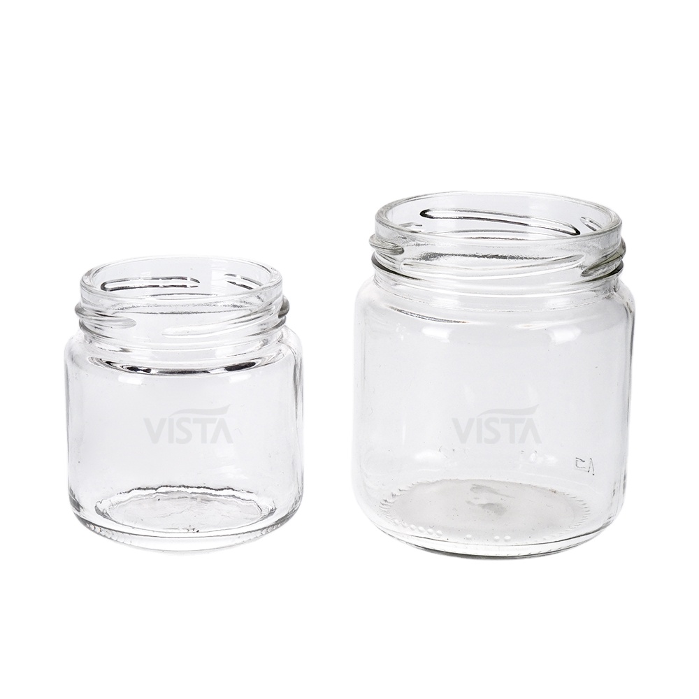 Wholesale Twist-off Normal Flint 250ml Glass Jar with lug top