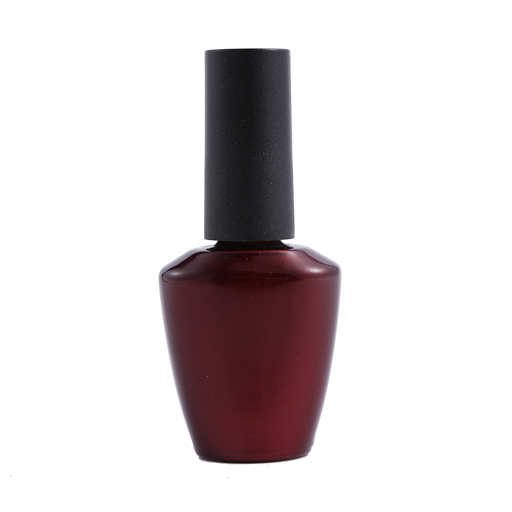 Wholesale Unique 15ml Black Empty UV Gel Nail Polish Bottle with Plastic Cap and Brush