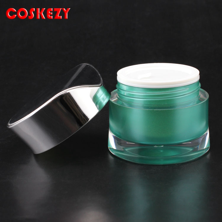 Wholesale Unique Custom Cosmetic Plastic Cream Jar 50ml Acrylic Jar 30g Face Cream Fancy Cosmetic Jars