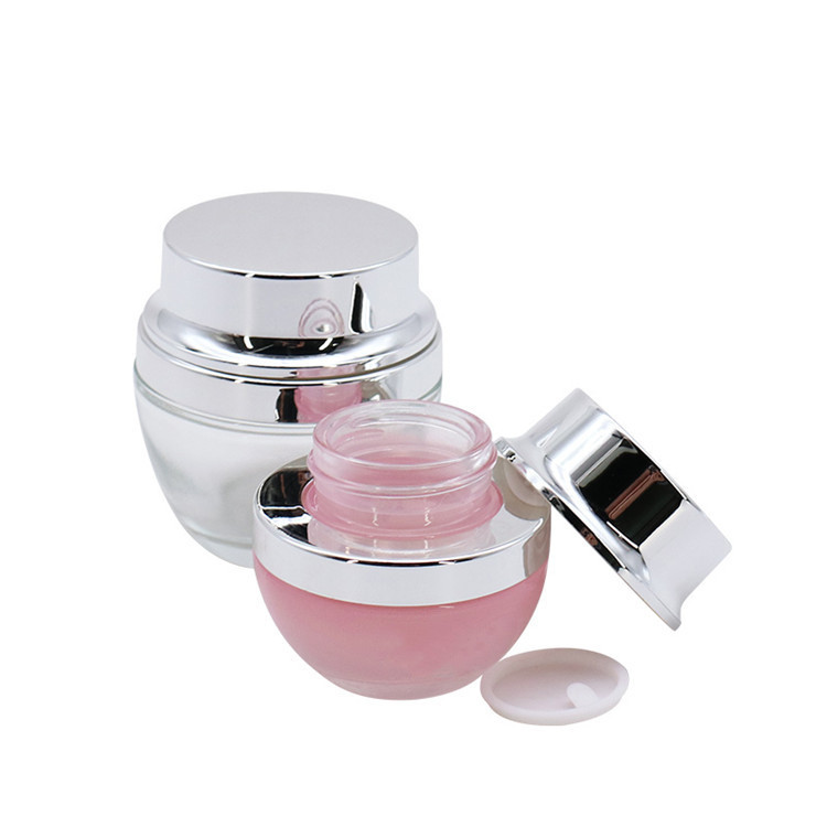 Wholesale Unique Skin Cream Packing Jar Glass Cream Jar For Cosmetic Packaging