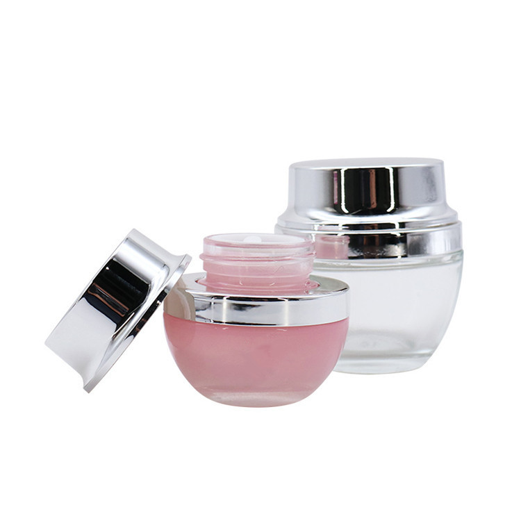 Wholesale Unique Skin Cream Packing Jar Glass Cream Jar For Cosmetic Packaging