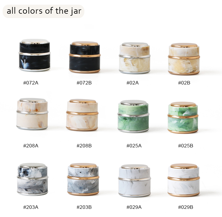 Wholesale Unique design luxury 15ml 30ml 50ml black cosmetic cream jar container