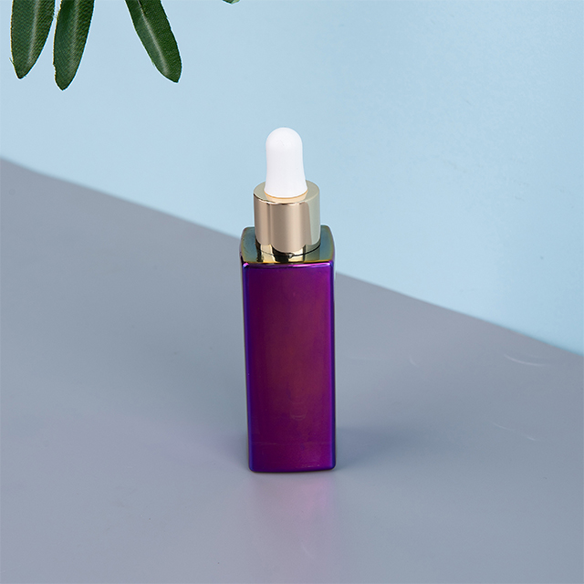 Wholesale White Empty Glass Essential Oil Bottle with Dropper, Cosmetic Hot Package 20ml 30ml Eye Dropper coating Bottle