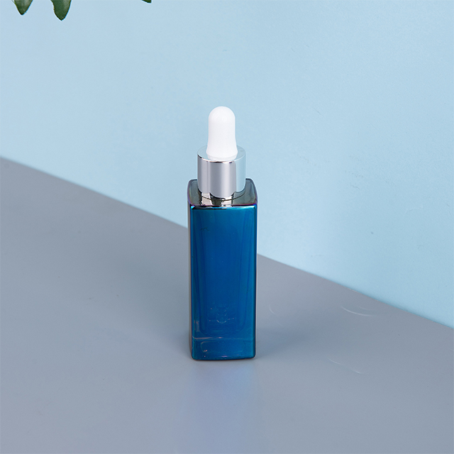 Wholesale White Empty Glass Essential Oil Bottle with Dropper, Cosmetic Hot Package 20ml 30ml Eye Dropper coating Bottle