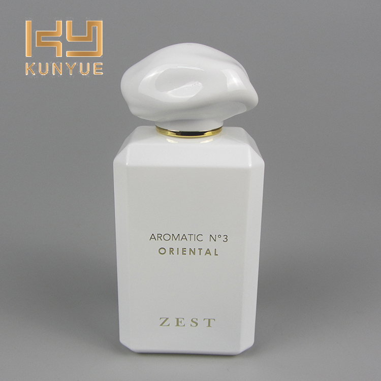 Wholesale White Empty Square 100ml Glass Perfume Bottles