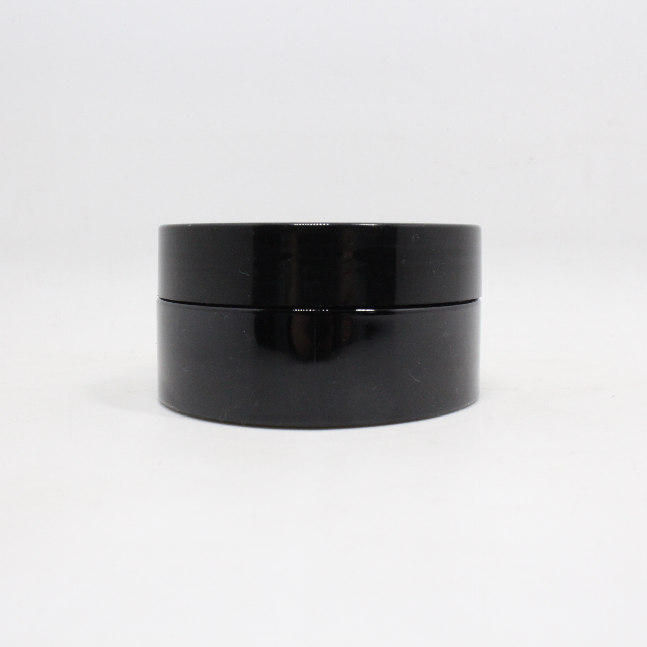 Wholesale Wide Mouth 1oz 2oz 3oz 4oz 5oz 6oz 8oz black PET plastic jars with lids for food storage cosmetic packaging container