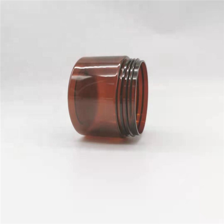 Wholesale Wide Mouth 1oz 2oz 3oz 4oz 5oz 6oz 8oz black PET plastic jars with lids for food storage, cosmetic packaging container