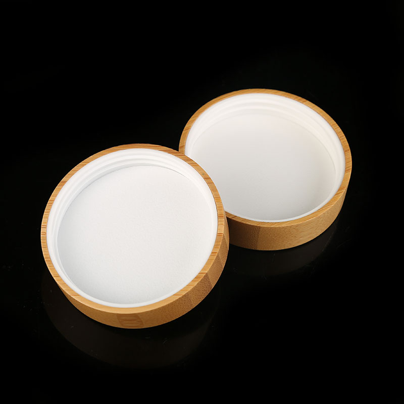 Wholesale Wide Mouth Bamboo Jars Cosmetic Container Cream Jar with PP Plastic Inner and Bamboo Lid