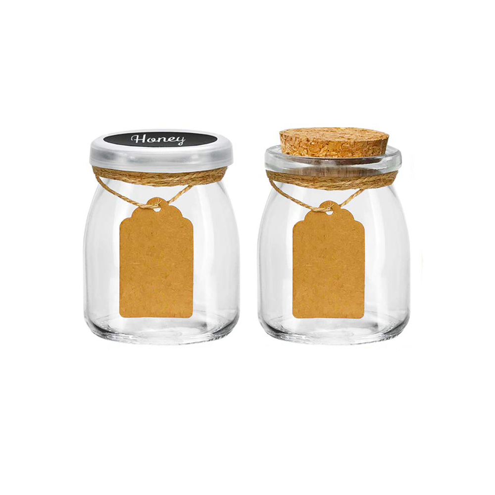 Wholesale Yogurt Pudding Container Glass Jars In Bulk For Jam, Honey, Spices