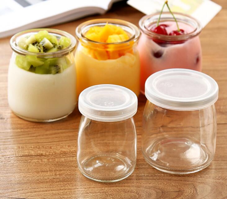 Wholesale Yogurt Pudding Container Glass Jars In Bulk For Jam, Honey, Spices