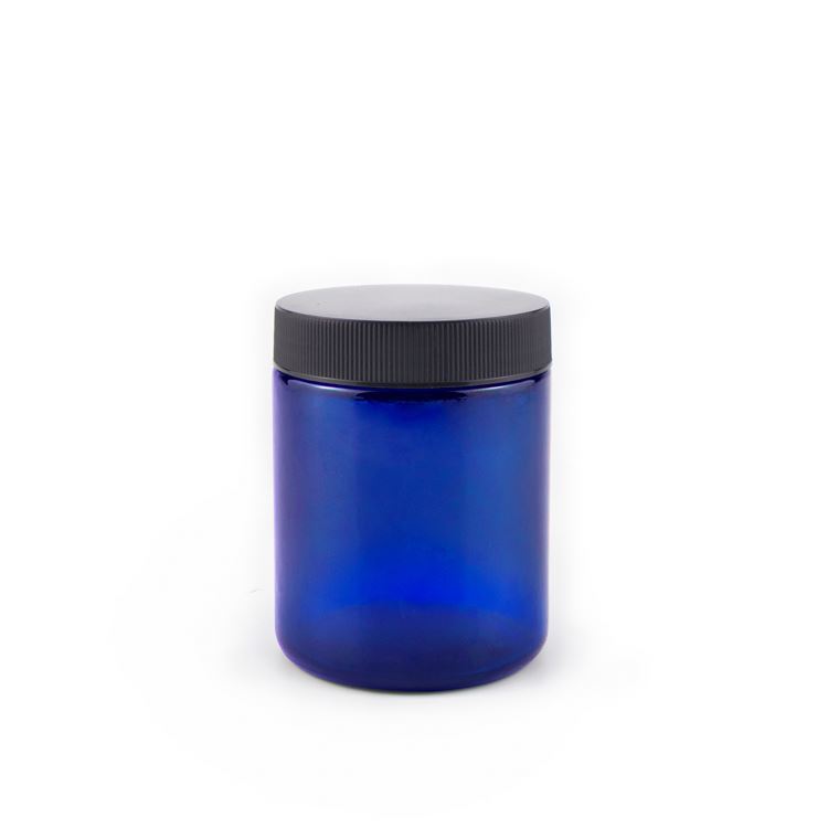 Wholesale amber 2oz 3oz 4oz glass jar pharmaceutical pill container with child proof lid