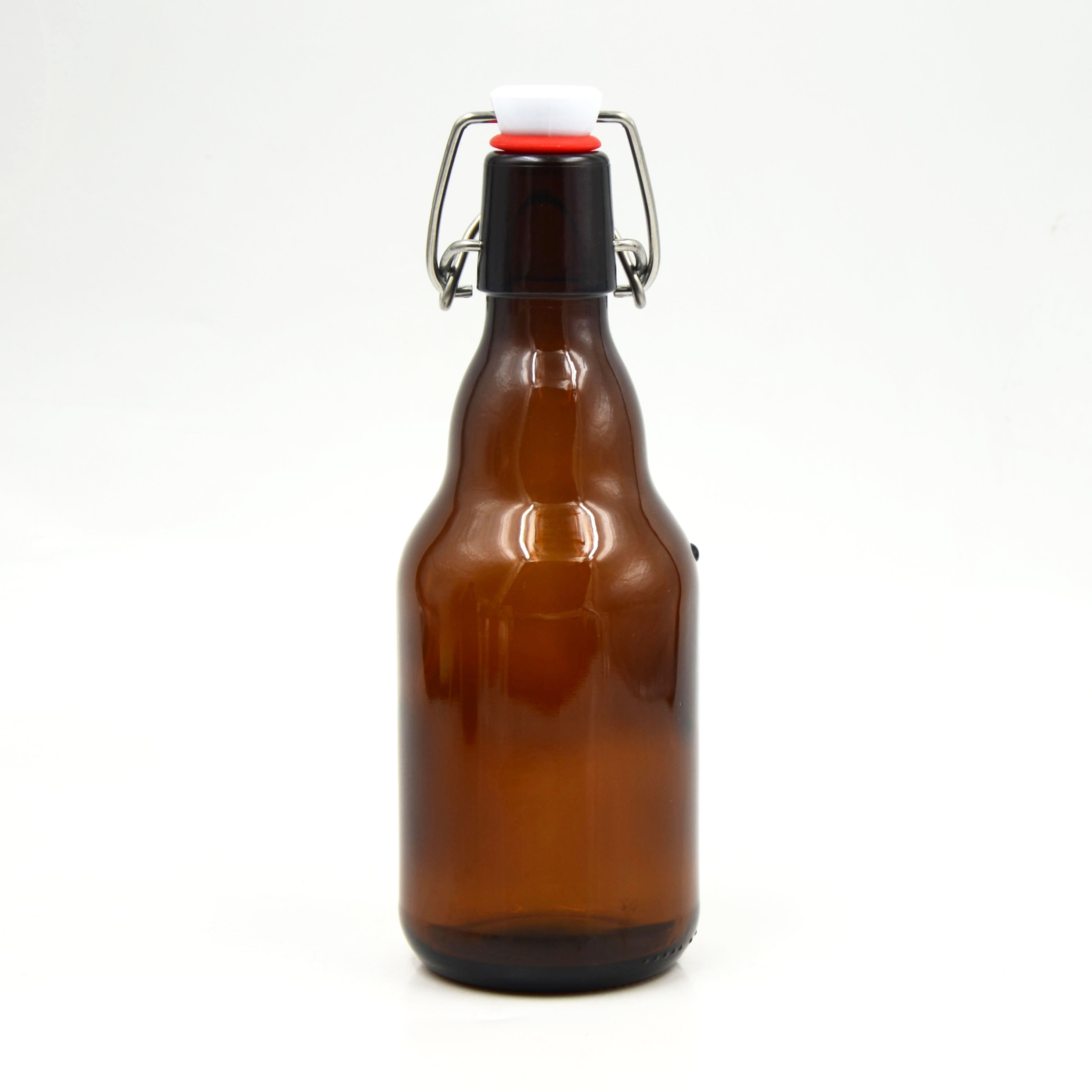 Wholesale amber glass beer bottles 330ml swing top bottles