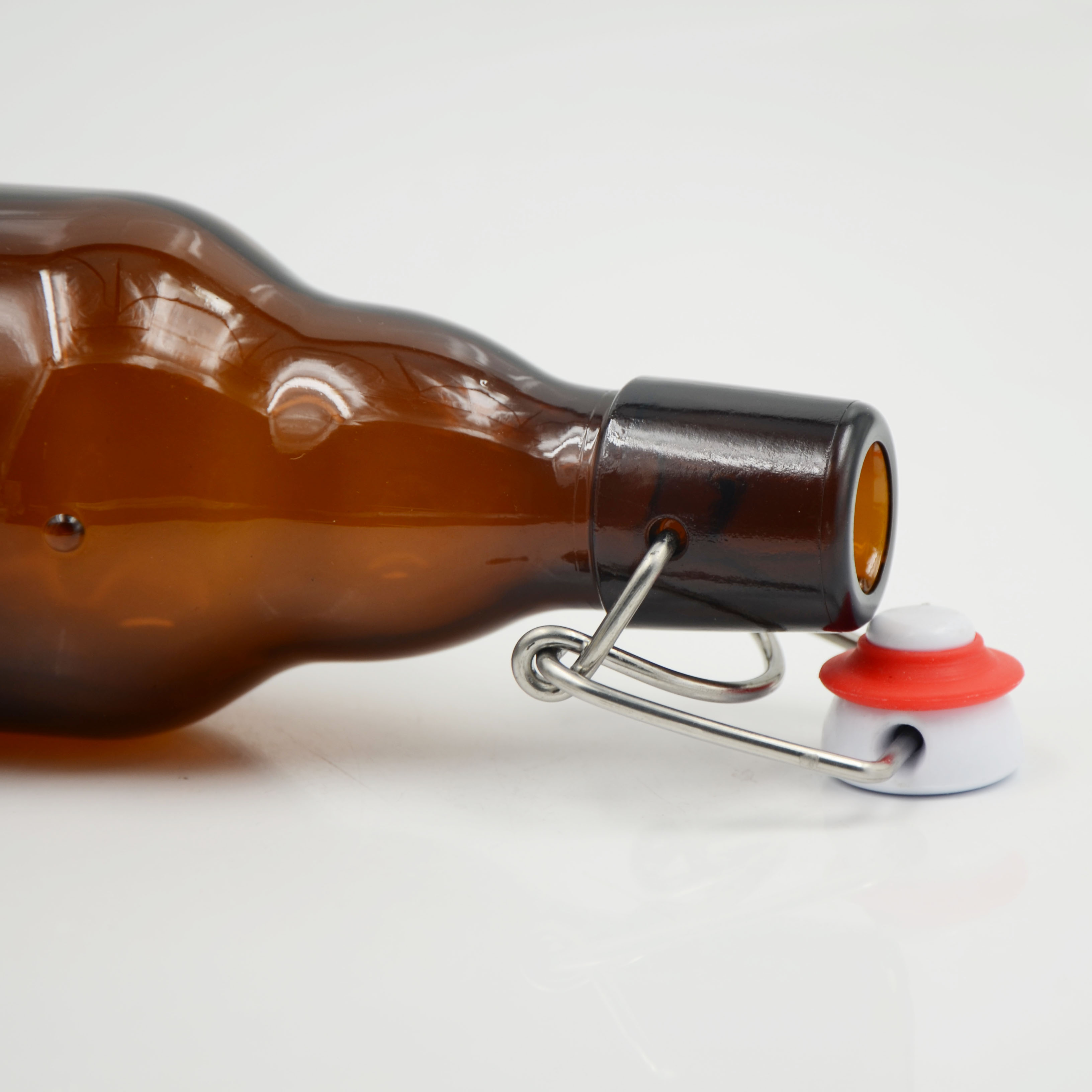 Wholesale amber glass beer bottles 330ml swing top bottles