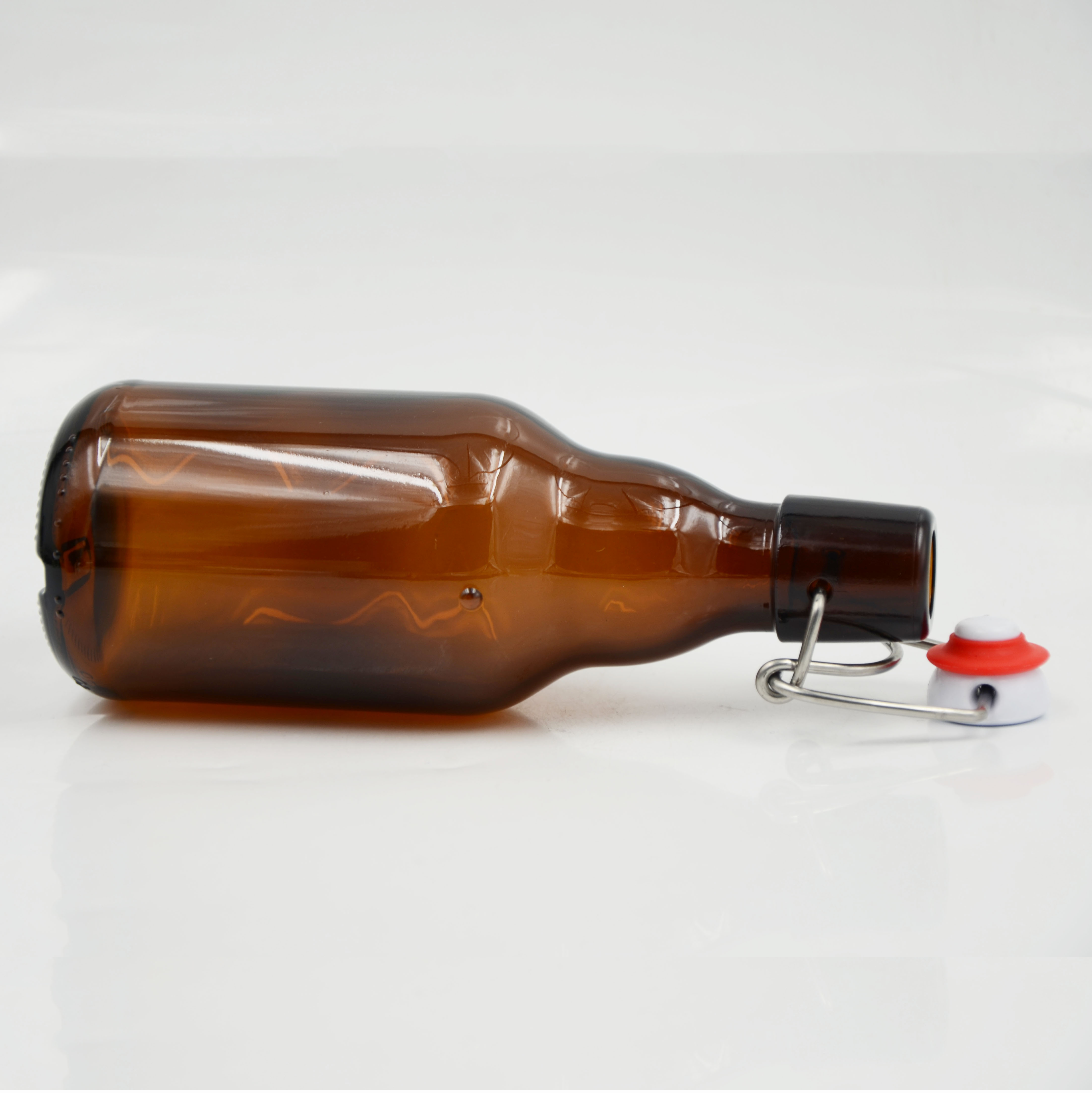 Wholesale amber glass beer bottles 330ml swing top bottles