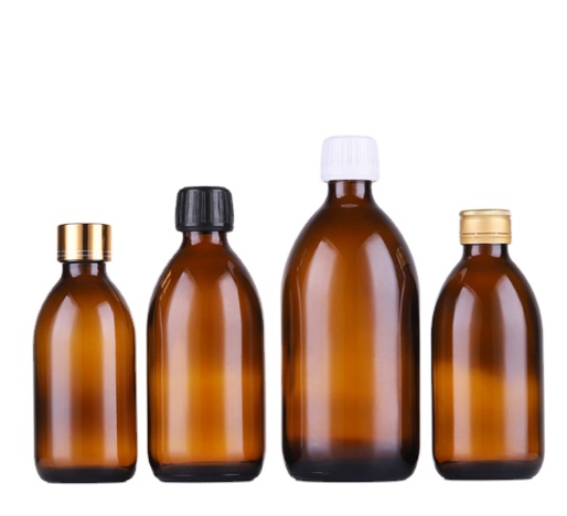 Wholesale amber glass pharmaceutical bottle