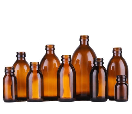 Wholesale amber glass pharmaceutical bottle