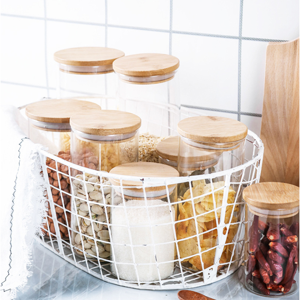 Wholesale and customized high boron silicon Glass sealed tank Lead free storage bottle Kitchen jam bottle honey bottle