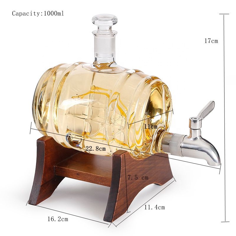 Wholesale animal shaped empty clear borosilicate dragon shape glass wine liquor bottle dragon decanter  Christmas gift
