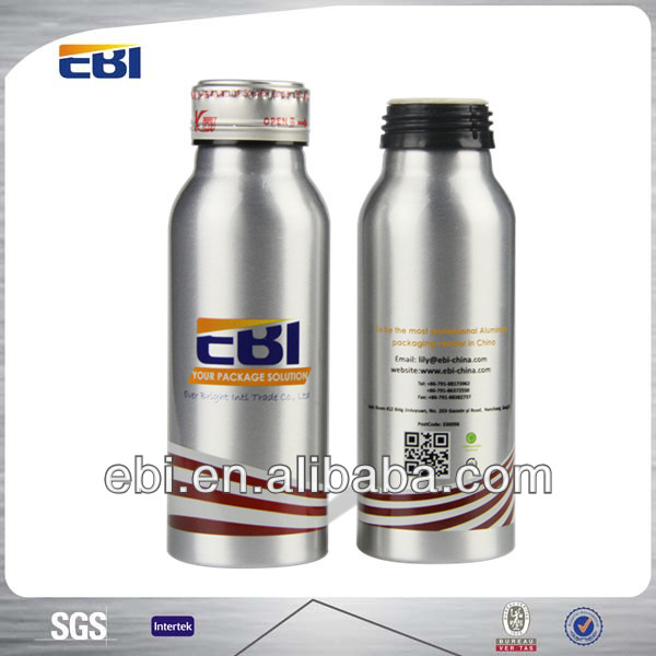 Wholesale beverage aluminum bottles 250ml aluminum beverage cans drinking bottle in blue paint