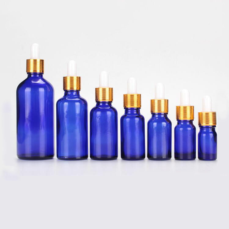 Wholesale bule color dropper bottle/skin care essential oil bottle