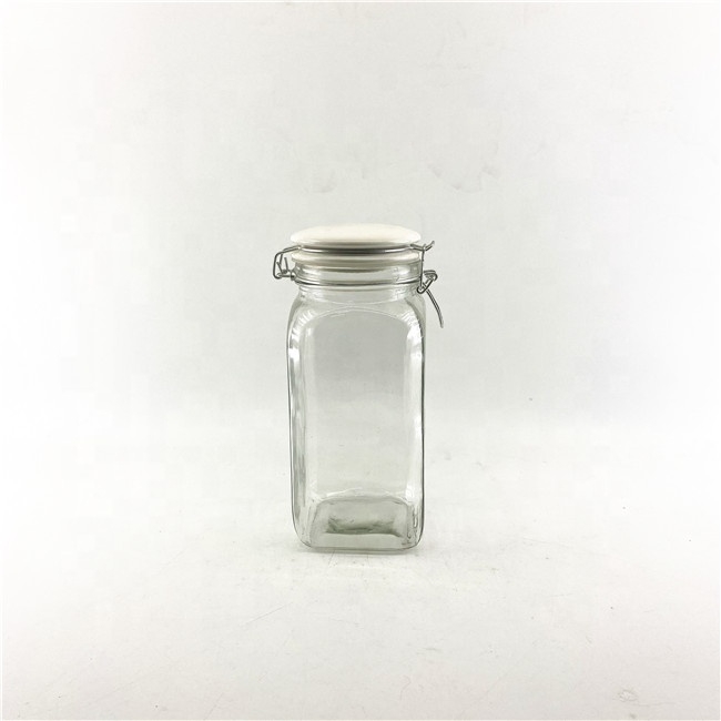 Wholesale candle glass jar clear glass mason jars with lid set of 3