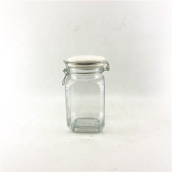 Wholesale candle glass jar clear glass mason jars with lid set of 3