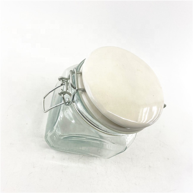 Wholesale candle glass jar clear glass mason jars with lid set of 3