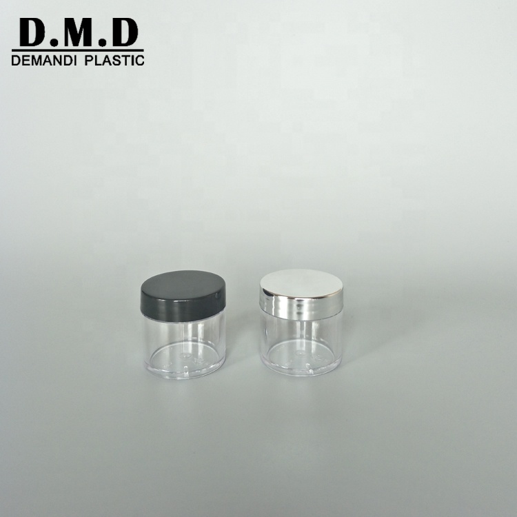 Wholesale cheap 3ml 5ml 10ml 15ml 20ml 30ml 50ml 60ml 120ml empty clear plastic nail dip powder jar