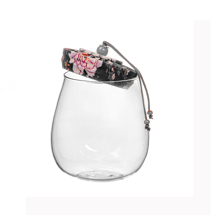 Wholesale cheap hot sale high borosilicate air tight storage glass jar with lid for dry tea leaves