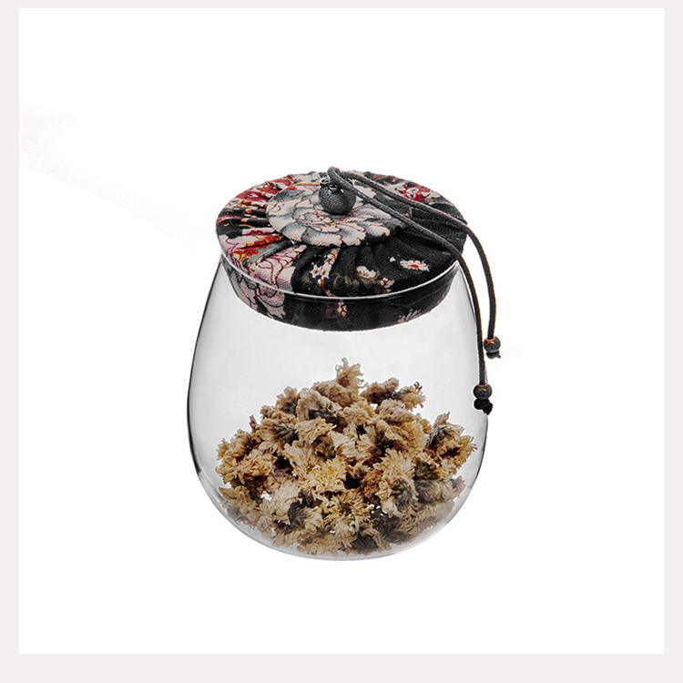 Wholesale cheap hot sale high borosilicate air tight storage glass jar with lid for dry tea leaves