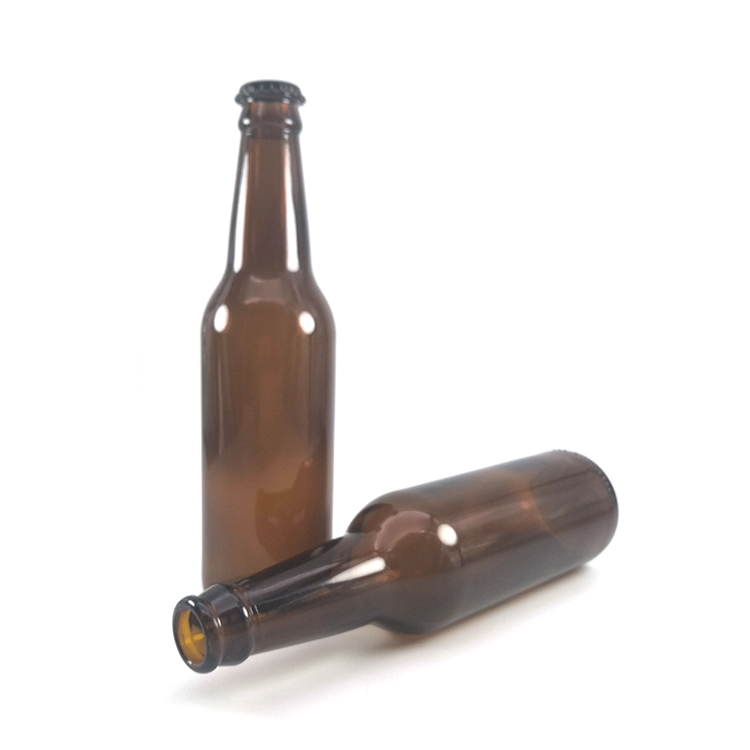Wholesale cheap price empty amber glass beer bottles 330ml