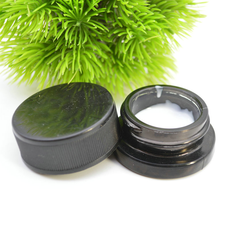 Wholesale child proof cosmetic eye cream hemp glass cbd jar with CRC cap