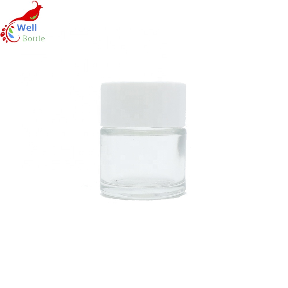 Wholesale child proof weed glass jar container with childproof cap CGJ-27A