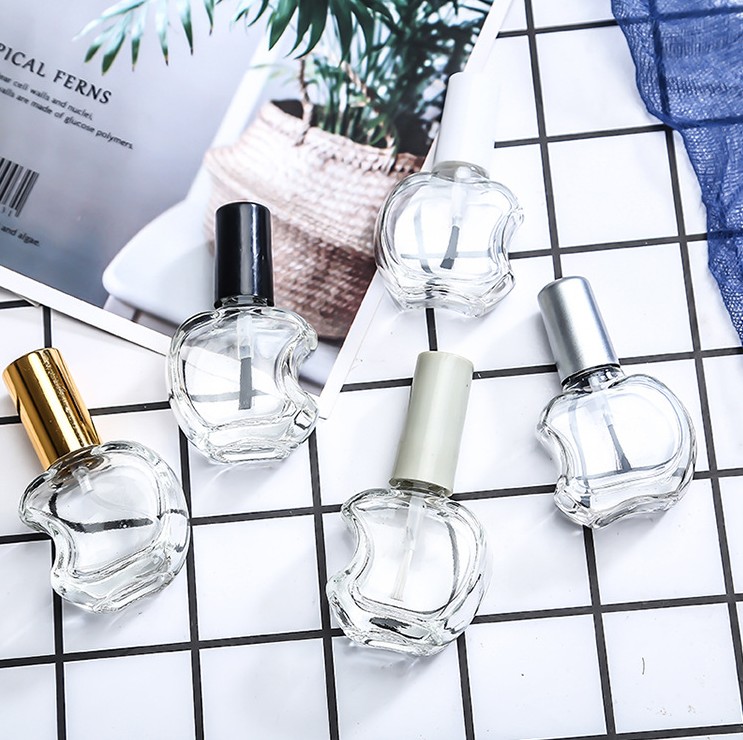 Wholesale circular square 5ml 8ml 10ml 12ml 15ml bottle with brush empty nail polish bottle