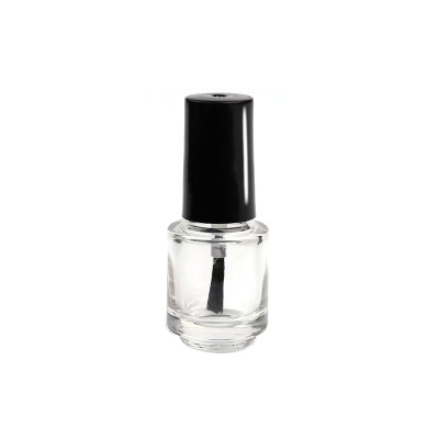 Wholesale circular square 8ml bottle with brush empty nail polish bottle