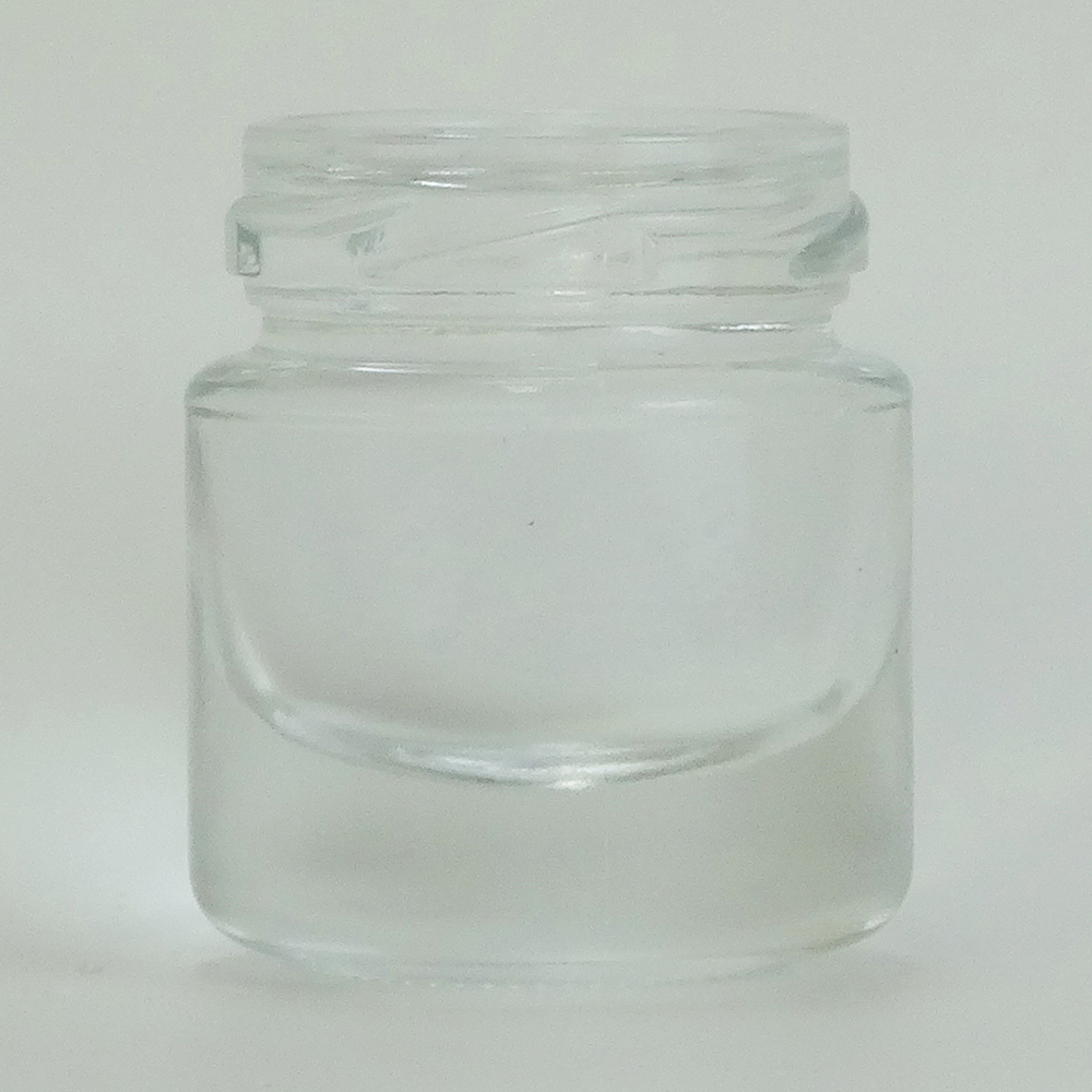 Wholesale clear 30ml makeup luxury glass bottle with screw cap