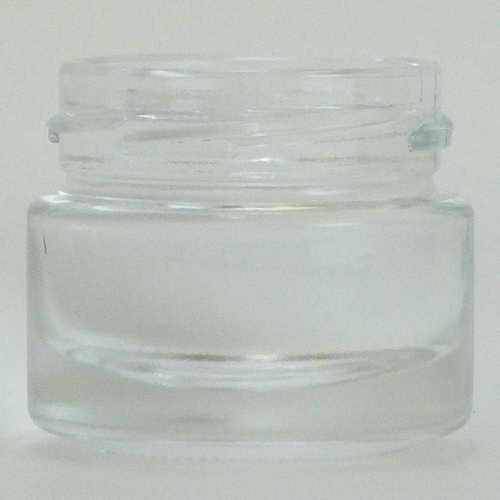 Wholesale clear 30ml makeup luxury glass bottle with screw cap