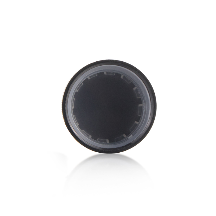 Wholesale clear dark makeup container 3 5 7 gram child resistant proof cosmetics packaging glass jars with black cap