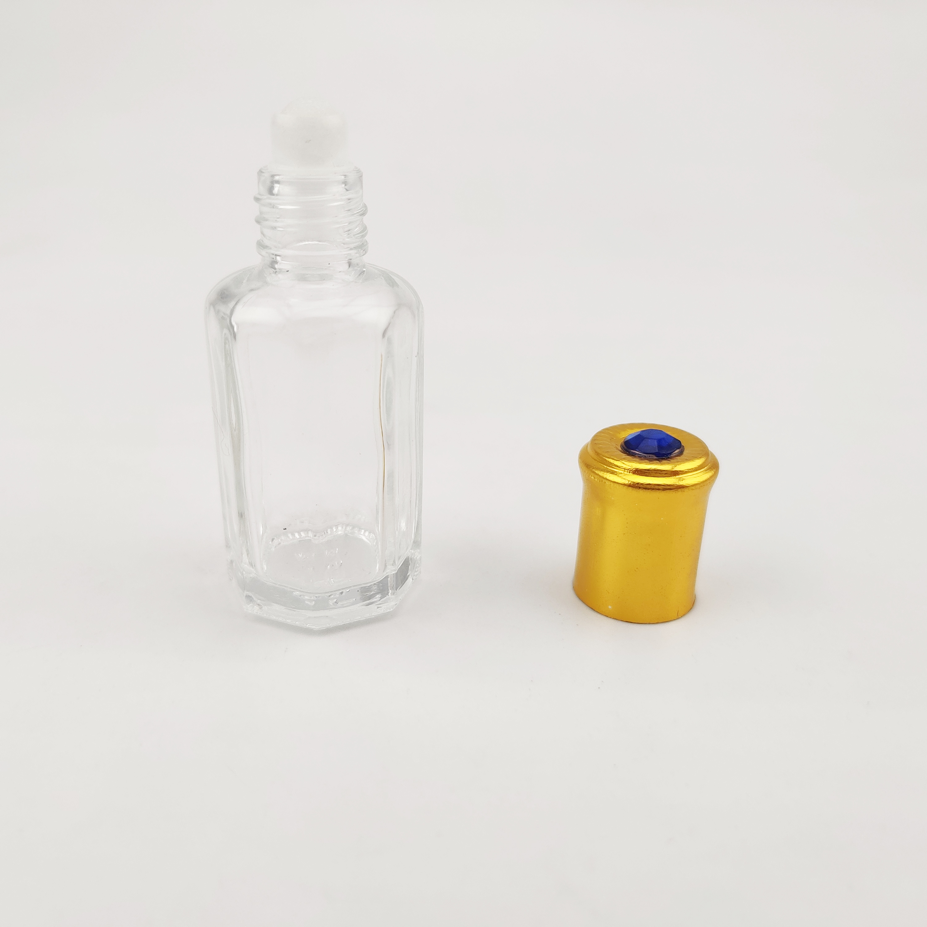 Wholesale clear glass bottle 3ml 6ml empty roll on bottle