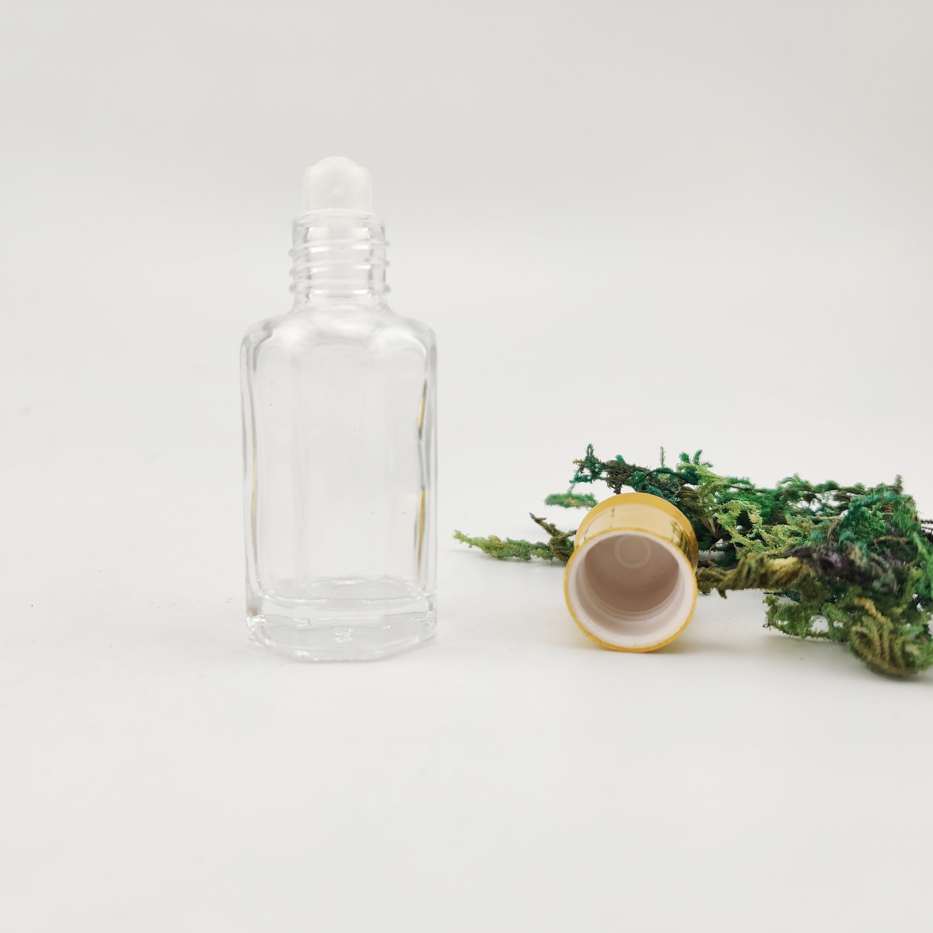 Wholesale clear glass bottle 3ml 6ml empty roll on bottle