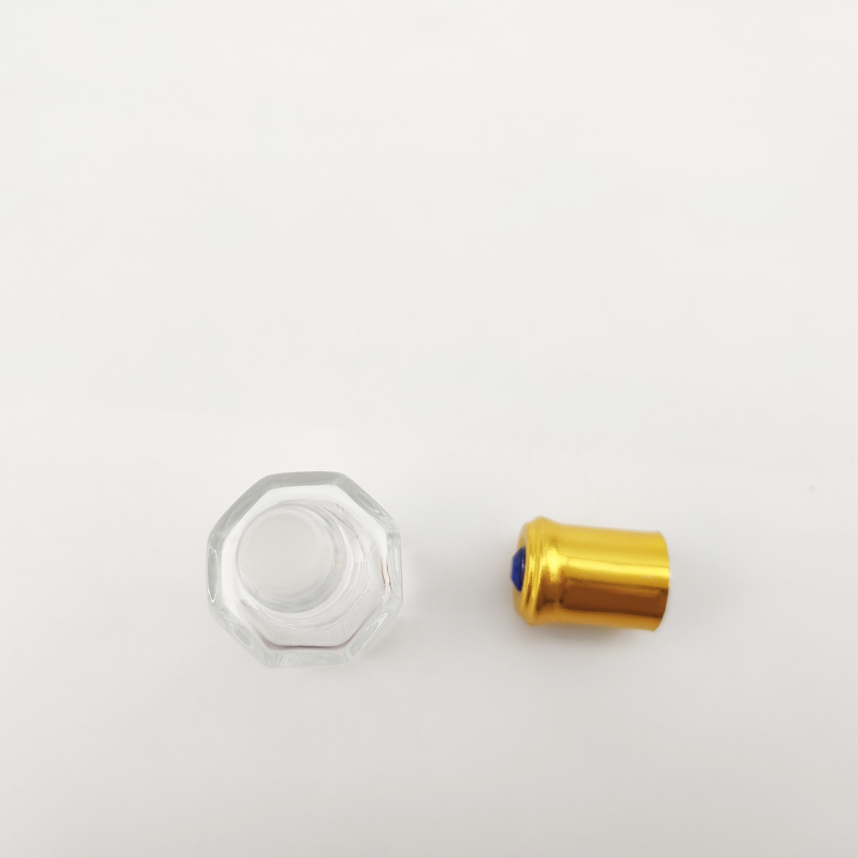 Wholesale clear glass bottle 3ml 6ml empty roll on bottle