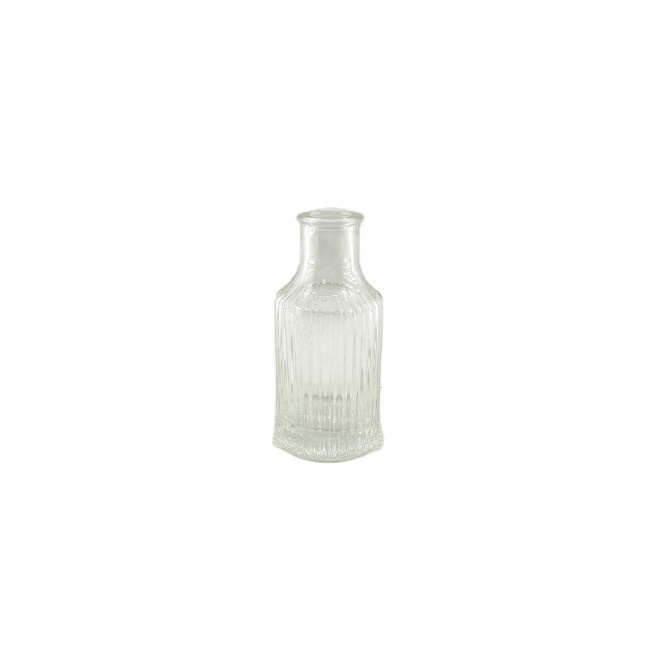 Wholesale clear glass vase bottles water bottle empty clear glass bottles