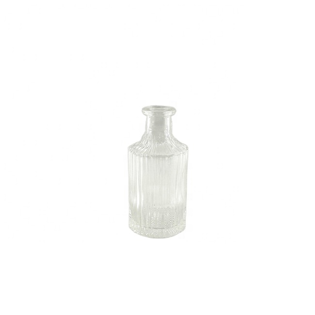 Wholesale clear glass vase bottles water bottle empty clear glass bottles