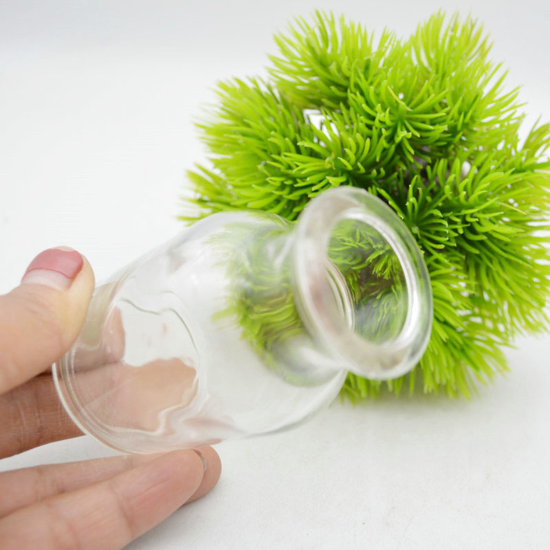 Wholesale clear glass wide mouth apothecary bottle jars 30ml 60ml 125ml